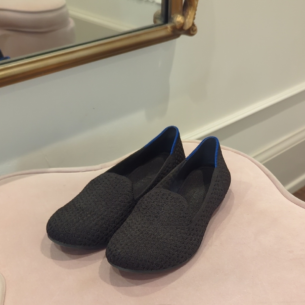 Rothy's Honeycomb Black Loafers Sz 7